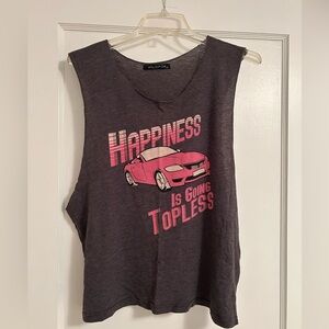Wildfox Gray Tank Top; size XS